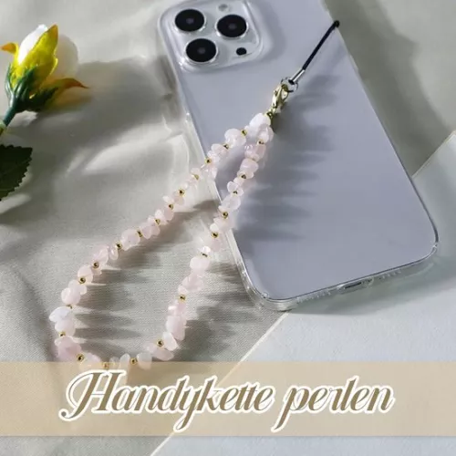 merkloos 2 pieces short phone pendants with pearls and crystal stones Key cord and phone strap wristband Short wrist phone chain (8785322697740)