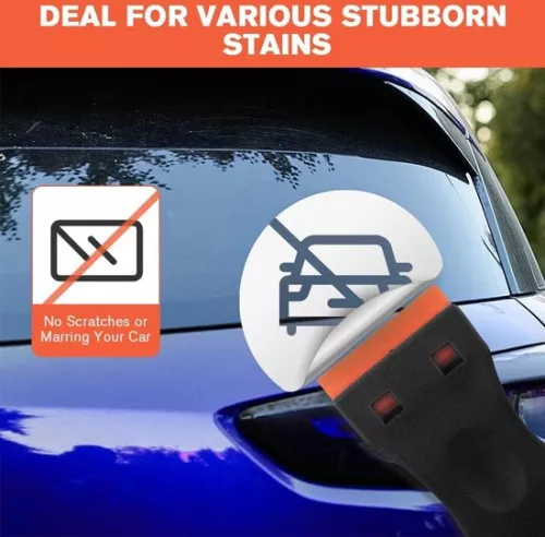 merkloos Scraper with 30 plastic blades - 2 black - for removing paint, stickers, and more. (8785306904796)