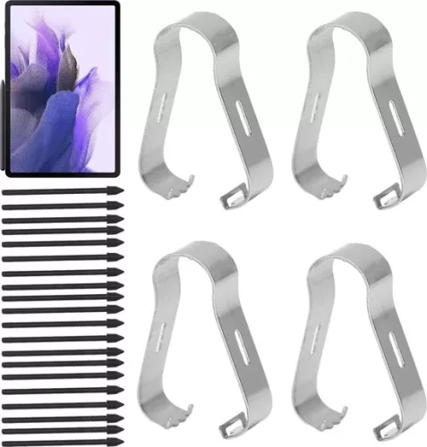 Stylus Pen Tips for Samsung Galaxy S6 S7 S7 Plus Note 10 20 - Replacement Stylus Pen Nibs - Pack of 4 - Black .