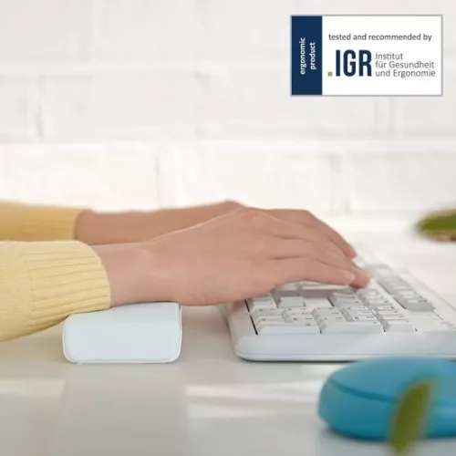 Adjustable Wrist Rest Keyboard - Long Foam Cushion Wrist Rest Left Right Handed - Desktop Wrist Rest Ergo Cosy Assortment - Light Gray 65240085