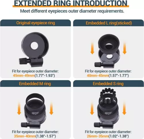 merkloos Telescope Phone Adapter | Universal Smartphone Holder for Binoculars, Microscopes, and Spotting Scopes (6152506797763)