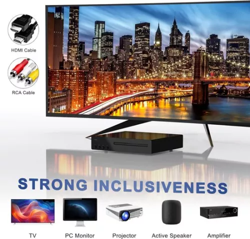 Brandless DVD Player with HDMI - Blu-ray Players - External DVD Player - Black (6152121839886)