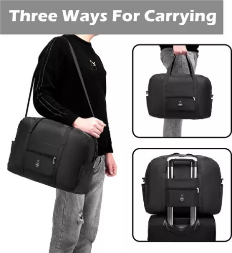 merkloos Foldable Hand Luggage 40x30x20 - Lightweight Travel Bag - Suitable for Transavia, Wizzair and Tui Airways (6152413960915)