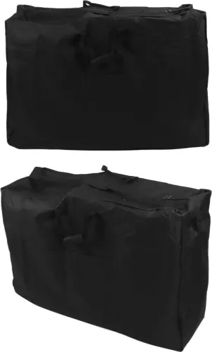 merkloos Extra large waterproof rollator travel bag - Oxford fabric - foldable wheelchair bag - compact transport chair - black (8785308751596)