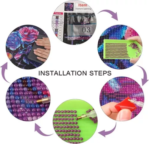 merkloos Wonderland Diamond Art - Full Round Diamond Painting Kit - Diamond Embroidery - Art Craft Kits - Adults - Diamond Painting Kits - Paintings Diamond painting (9508451716453)