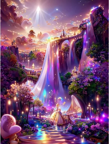 Wonderland Diamond Art - Full Round Diamond Painting Kit - Diamond Embroidery - Art Craft Kits - Adults - Diamond Painting Kits - Paintings Diamond painting