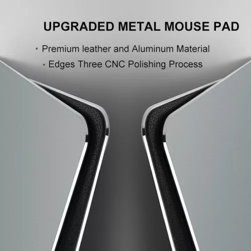 merkloos Ultra-thin Aluminum Mouse Pad - Waterproof, Reliable, and Accurate - Medium Gray (9506461148554)