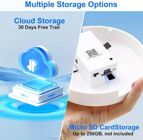 merkloos Wifi 5G/24G Hidden Camera 1080p HD Micro Camera - Wireless with Motion Detection and Night Vision (6152501525507)