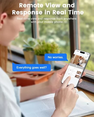 merkloos 4G LTE Surveillance Camera Without WiFi - SIM Card - 5200mAh Battery - 160° Viewing Angle - AI Motion Detection - 10m Night Vision (6152126554562)