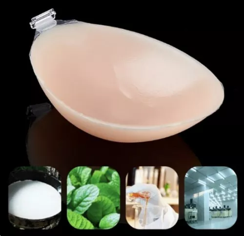 merkloos Silicone Bra - 4x Thick - C-cup - Removable adhesive pads - Push-up silicone breast enlargement pads - For swimwear and bikinis - Comfortable padding - Invisible and washable - Women (8410900115780)