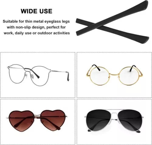merkloos 20 pairs of silicone coated eyeglass end caps - non-slip temple repairs - soft non-slip coating - non-slip temples - temples (6152350584588)