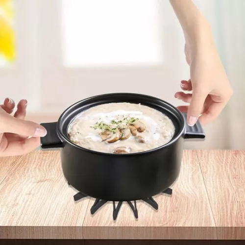 merkloos Silicone coasters for hot dishes - non-slip - heat-resistant - kitchen - table - hot pots - pans - 3 pieces (8785302705427)