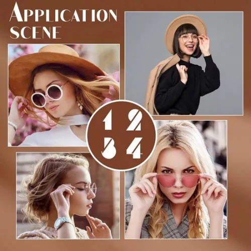 merkloos Replacement Leg Accessories | Eyeglass Temple Arms | Universal Eyewear Repair Frame Temple Replacement with Screwdriver Screw Washer | HTML Content | 4 PCS | 2 Colors . (8785310236388)