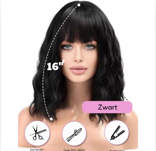 unbranded Women's Wigs - Women's Wigs Real Hair - Washable (6152507679648)