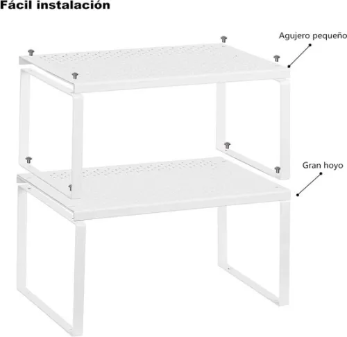 merkloos Kitchen cupboard insert - stackable and expandable - set of 2 (9506646552732)
