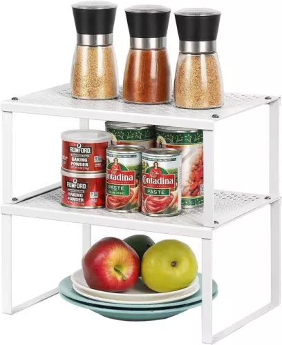 Kitchen cupboard insert - stackable and expandable - set of 2