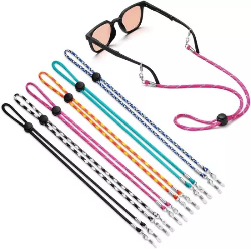 Glasses Strap - Sporty Glasses Holder - 6 Pieces - Unisex
