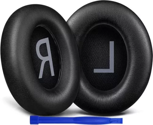 Replacement Ear Cushions for Bose 700 (nc700) Wireless Headphones, Softer Leather Noise Cancelling High Density Foam, Extra Thickness Earpads and Cushions - Black