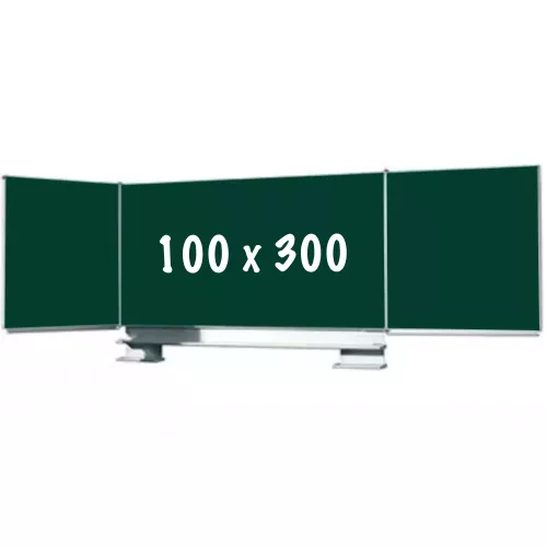 Krijtbord PRO Brewer - Vijfzijdig bord - Schoolbord - Eenvoudige montage - Emaille staal - Groen - 100x300cm