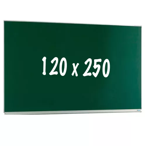 Chalkboard PRO Rickie - Magnetic - Single face board - Schoolboard - Easy assembly - Enamel steel - Green - 120x250cm