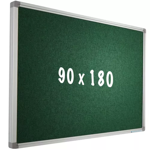 Bulletin board Camira fabric PRO Myrtle - Aluminum frame - Easy assemble - Drawing pins - Pinboards - 90x180cm