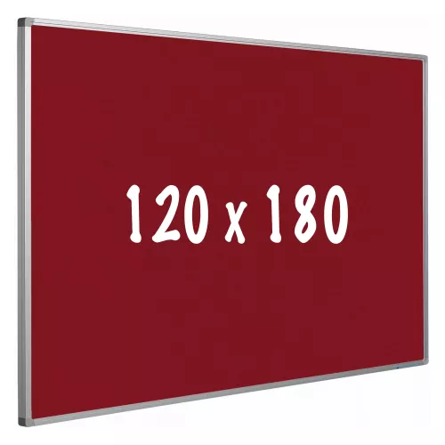 Bulletin board cork PRO Velez - Aluminum frame - Easy assemble - Drawing pins - Red - Pinboards - 120x180cm