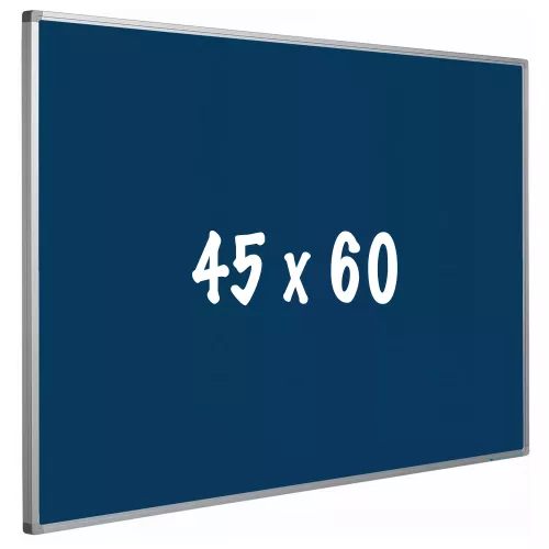 Bulletin board cork PRO Maxwell - Aluminum frame - Easy assemble - Drawing pins - Blauw - Pinboards - 45x60cm