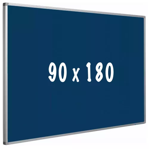 Bulletin board cork PRO Manning - Aluminum frame - Easy assemble - Drawing pins - Blauw - Pinboards - 90x180cm