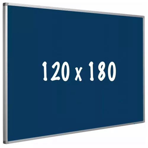Bulletin board cork PRO Rena - Aluminum frame - Easy assemble - Drawing pins - Blauw - Pinboards - 120x180cm