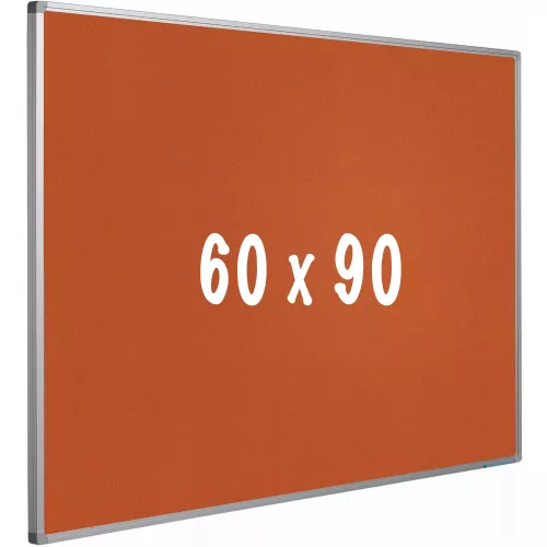 Bulletin board cork PRO Stevie - Aluminum frame - Easy assemble - Drawing pins - Pinboards - 60x90cm