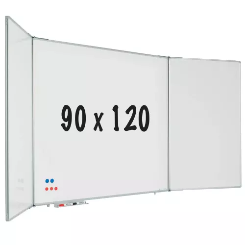 Five-sided whiteboard RC10 profile Hoffman - Magnetic - Enamel steel - White - 90x120cm