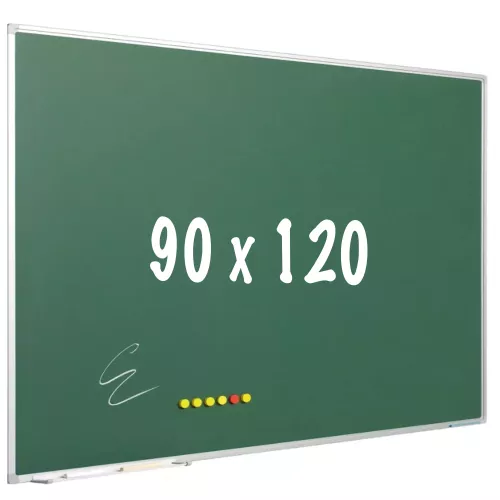 Chalkboard PRO Alvarez - Magnetic - Schoolboard - Easy assembly - Enamel steel - Green - 90x120cm