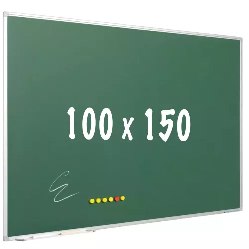 Krijtbord PRO Barnett - Magnetisch - Schoolbord - Eenvoudige montage - Emaille staal - Groen - 100x150cm