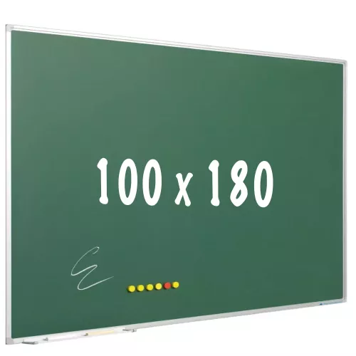Chalkboard PRO Lozano - Magnetic - Schoolboard - Easy assembly - Enamel steel - Green - 100x180cm