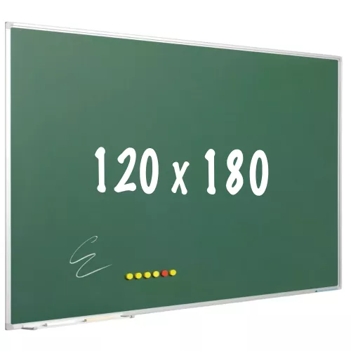 Chalkboard PRO Cooke - Magnetic - Schoolboard - Easy assembly - Enamel steel - Green - 120x180cm