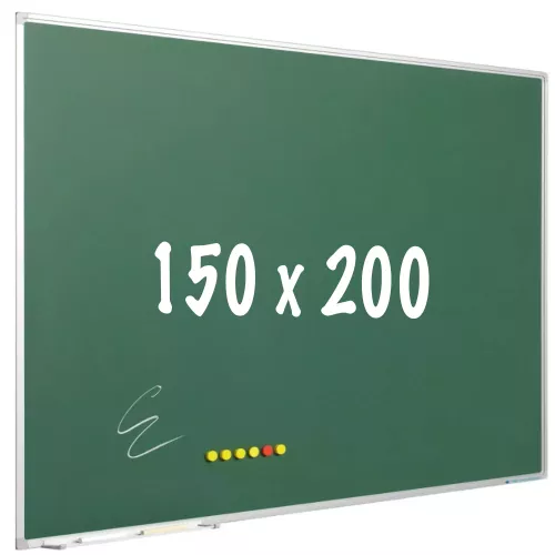 Chalkboard PRO Moody - Magnetic - Schoolboard - Easy assembly - Enamel steel - Green - 150x200cm