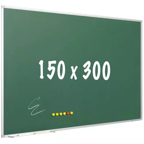 Krijtbord PRO Claud - Magnetisch - Schoolbord - Eenvoudige montage - Emaille staal - Groen - 150x300cm