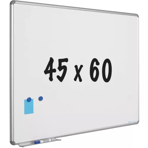 Whiteboard design profile Wilkins - Magnetic - Enamel steel - White - 45x60cm