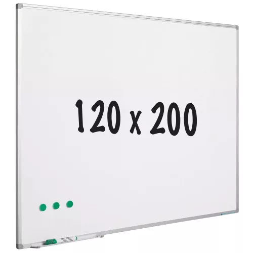 Whiteboard Weaver - Painted steel - Magnetic - White - 120x200cm