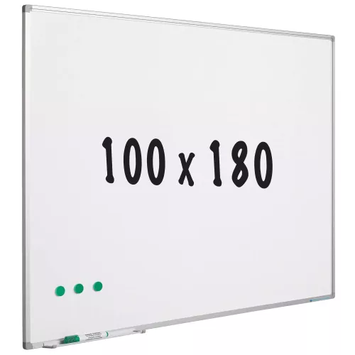 Whiteboard enamel steel Marian - White - Magnetic - 100x180cm