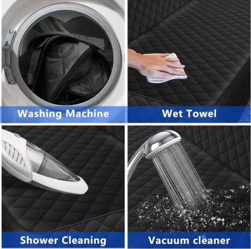 merkloos Backseat cover, waterproof and scratch-resistant Non-slip hammock Backseat protection against dirt and fur for cars and SUVs (6096130260289)